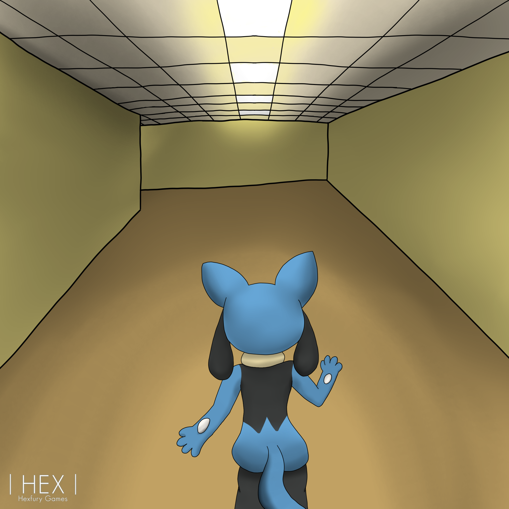 Hex the Riolu is lost in the backrooms!