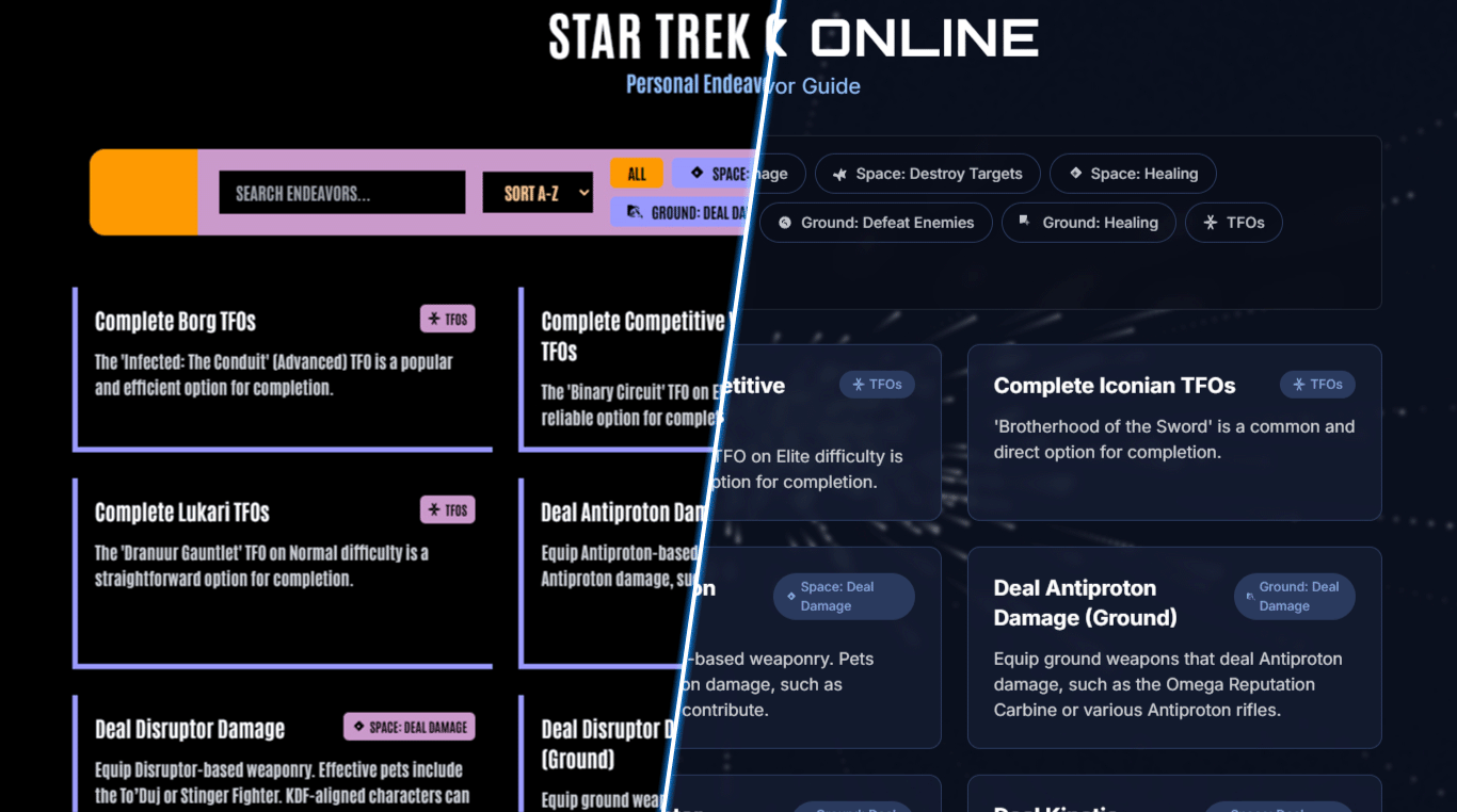 Star Trek Online Endeavor Helper Thumbnail
